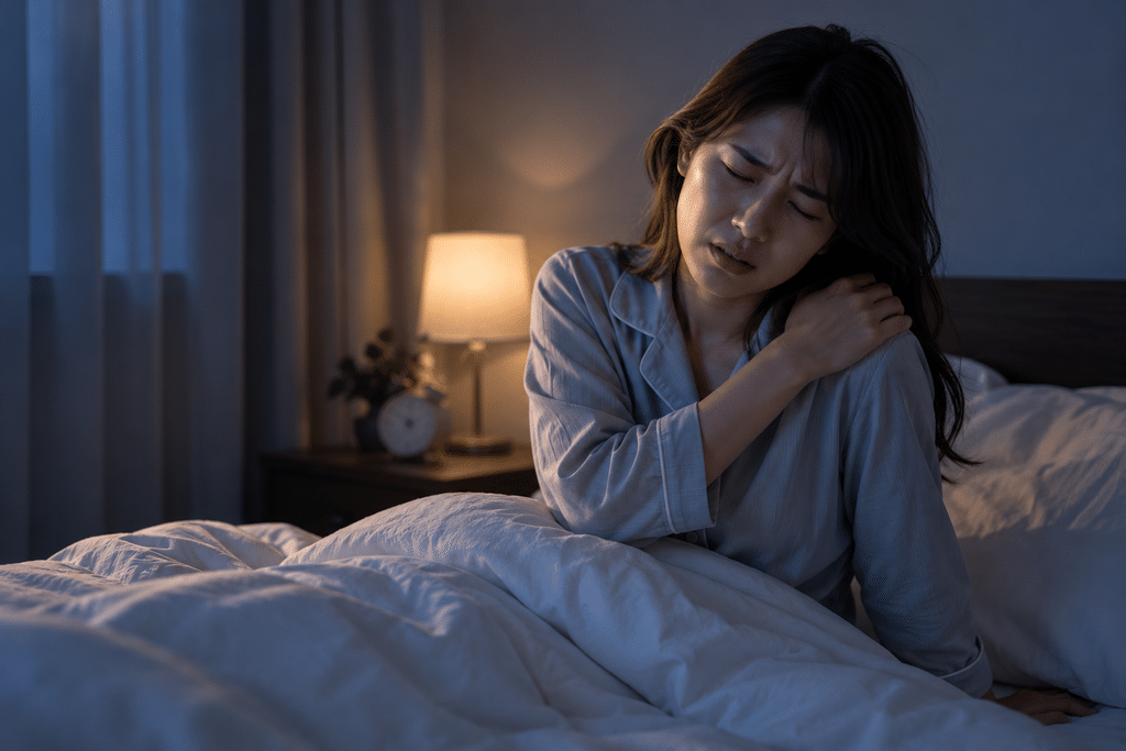 夜中に肩の痛みで目を覚ました人